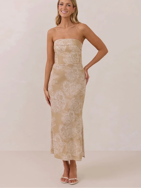 Park & Fifth Dresses & Skirts - Park & Fifth Vaughn Strapless Dress in Dune